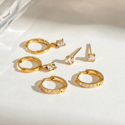 Salina Crystal Layering Earrings