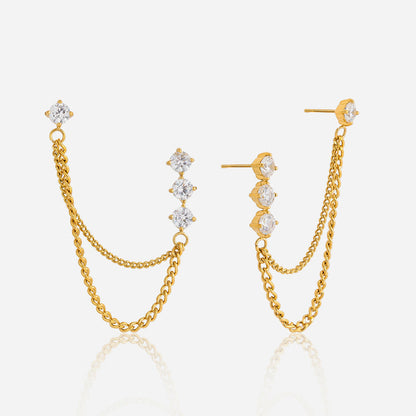 Salina Zircon Cascade Earrings