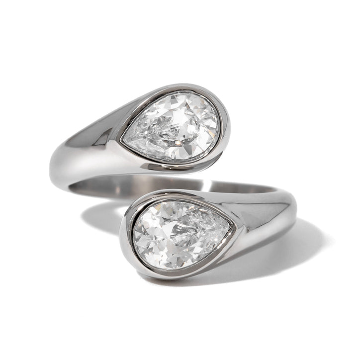 Marea Twin Pear Cuff Ring