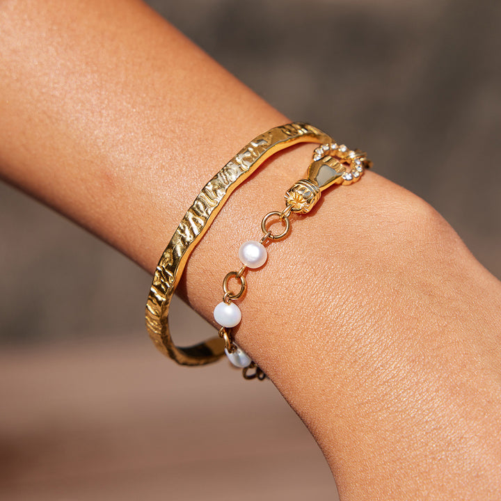 Salina Palm Talisman Pearl Bracelet