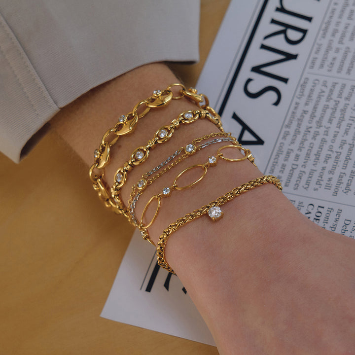 Marea Open Link Stone Bracelet