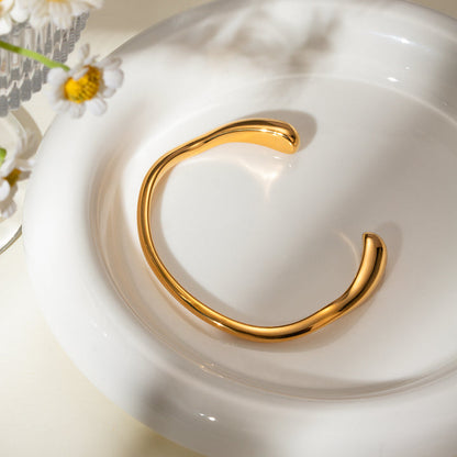 Marea Mirror-Polished Open Bracelet