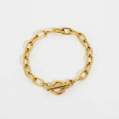 Cala Oval Toggle Chain Bracelet