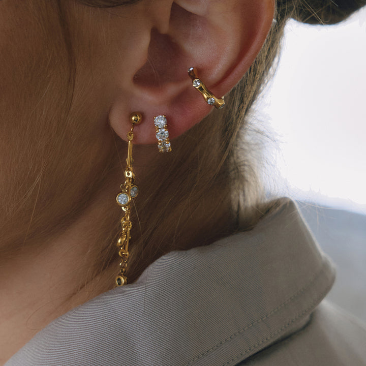 Salina Cascading Crystal Earrings