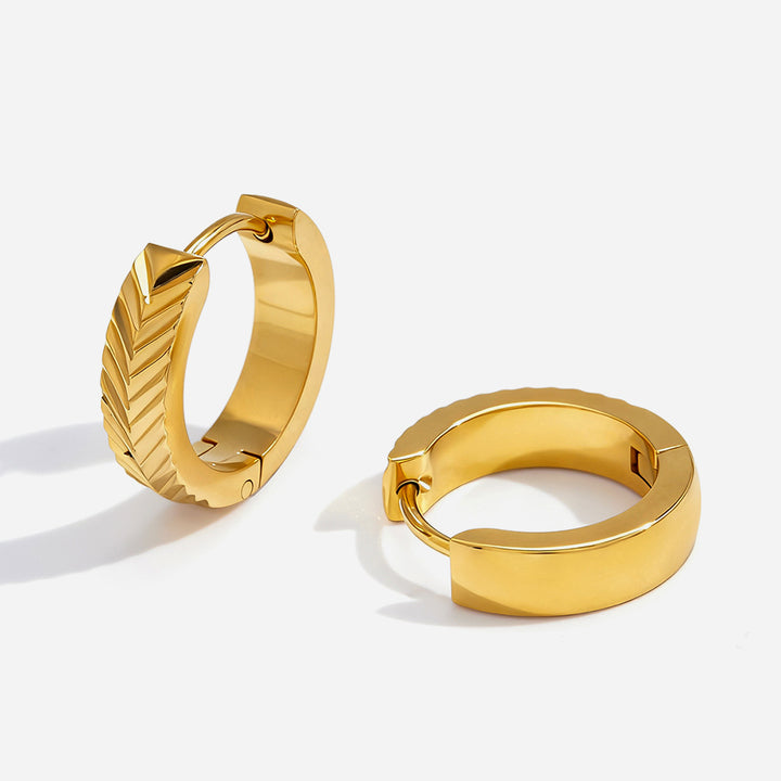 Calanque Woven Huggie Earrings