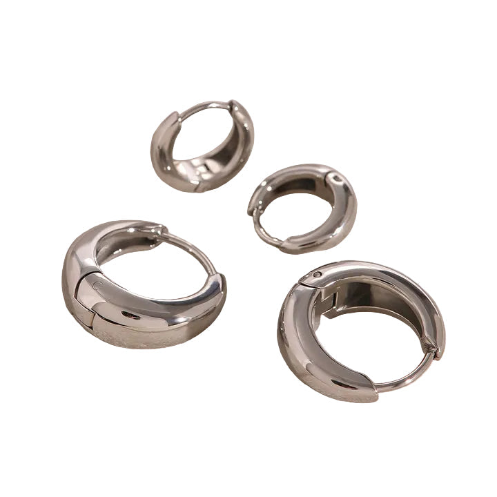 Marea Bold Curved Hoop Earrings