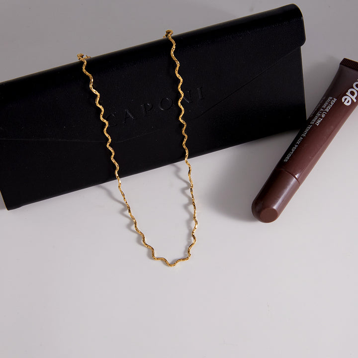 Marea Ridged Chain Necklace