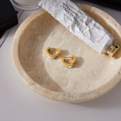 Cala Rectangle-Cut Hoop Earrings