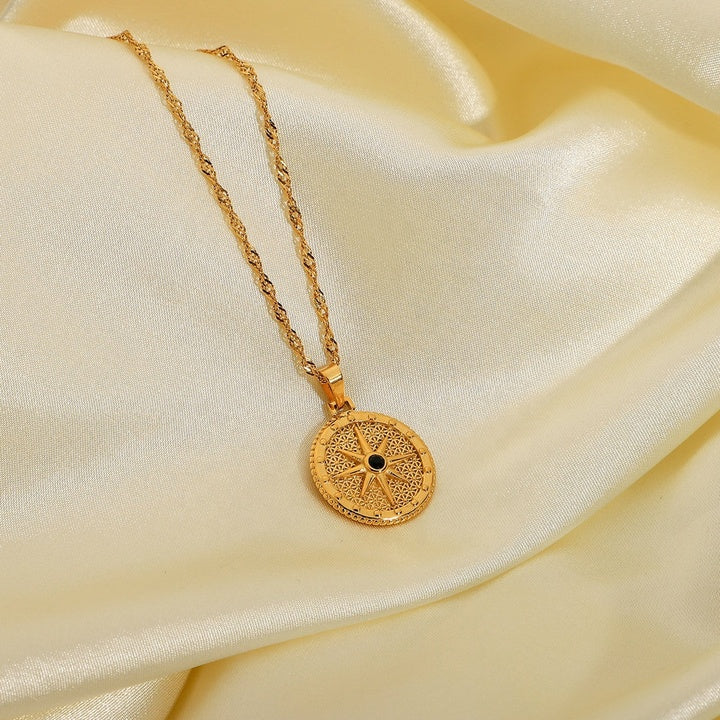 Marea Wayfinder Disc Necklace