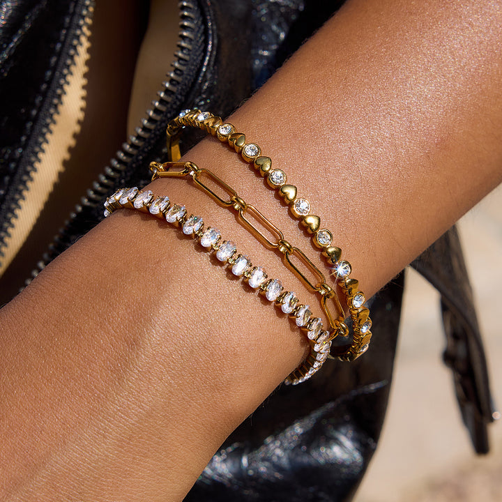 Seagrass Scattered Stone Band Bracelet