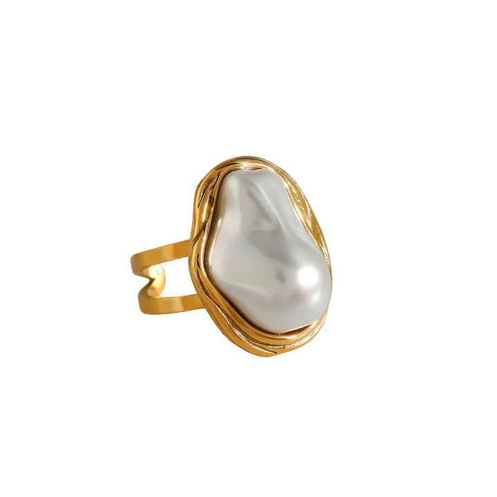 Ondine Freeform Pearl Cuff Ring
