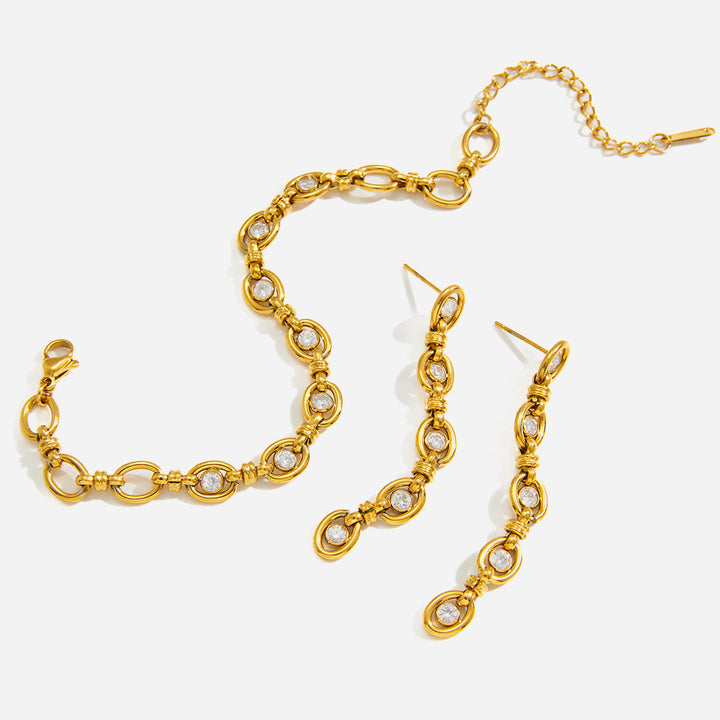 Marea Open Link Stone Bracelet