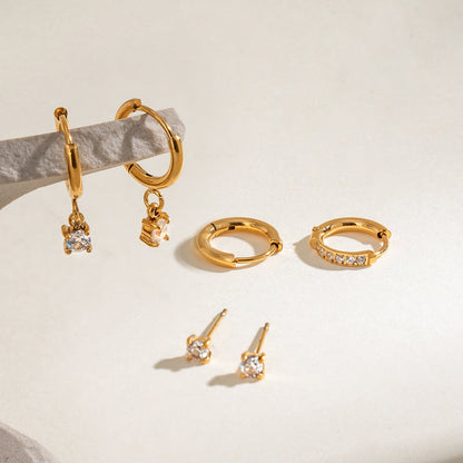 Salina Crystal Layering Earrings