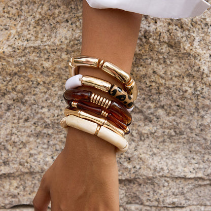 Palma Reed Segment Bangle Bracelet