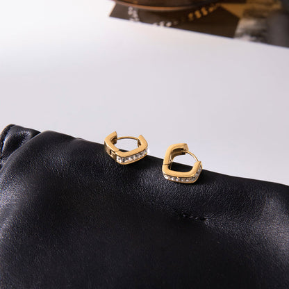 Cala Rectangle-Cut Hoop Earrings