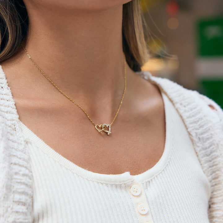 Marea Entwined Hearts Necklace