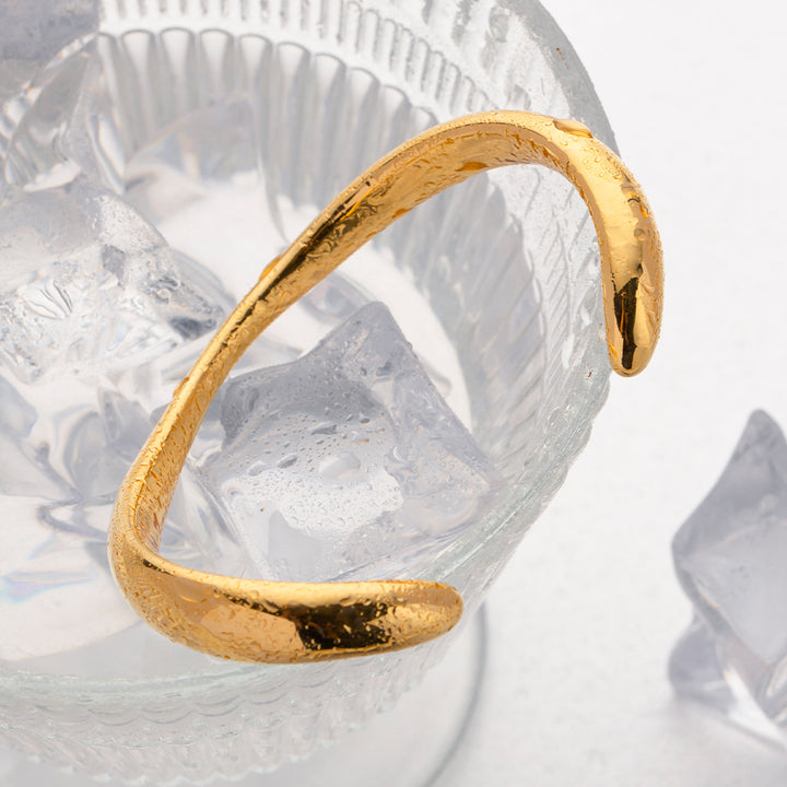 Marea Polished Crest Open Bracelet