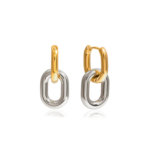 Marea Mixed Metal Drop Earrings