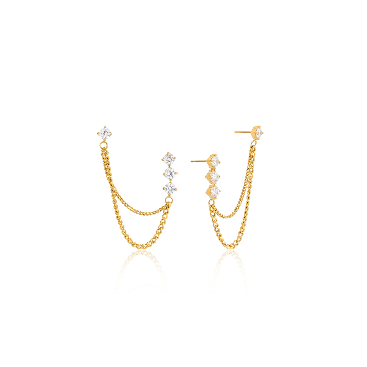 Salina Zircon Cascade Earrings