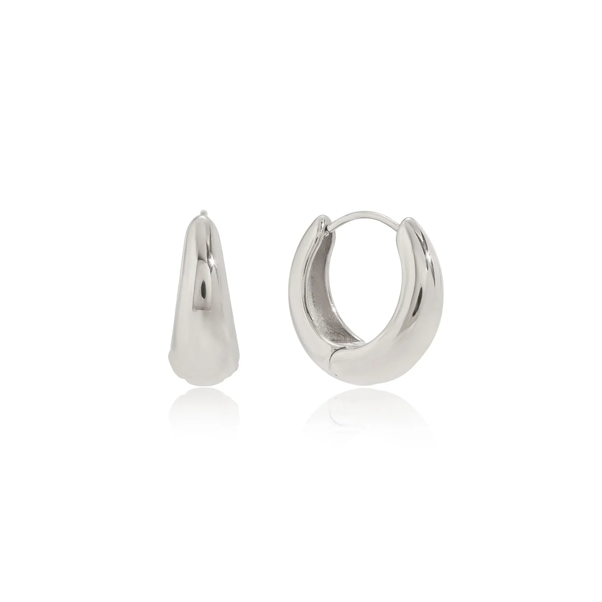 Bahia Puffed Chunky Hoop Earrings