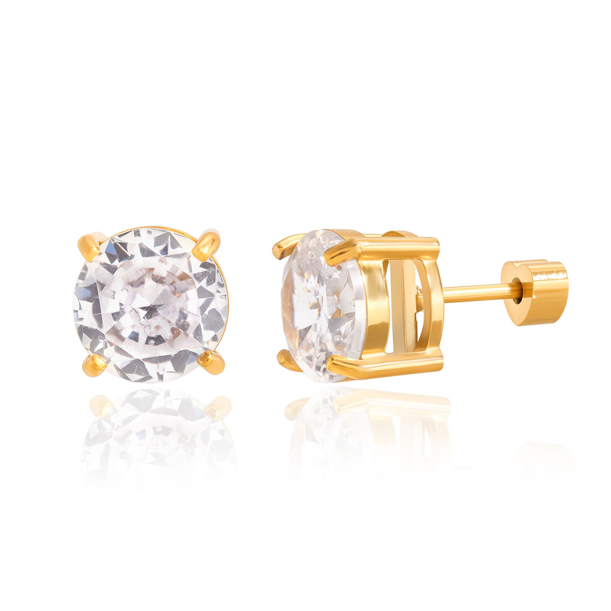 Tideline Faceted Stud Earrings