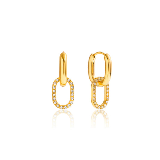 Isola Stone-Set Huggie Earrings