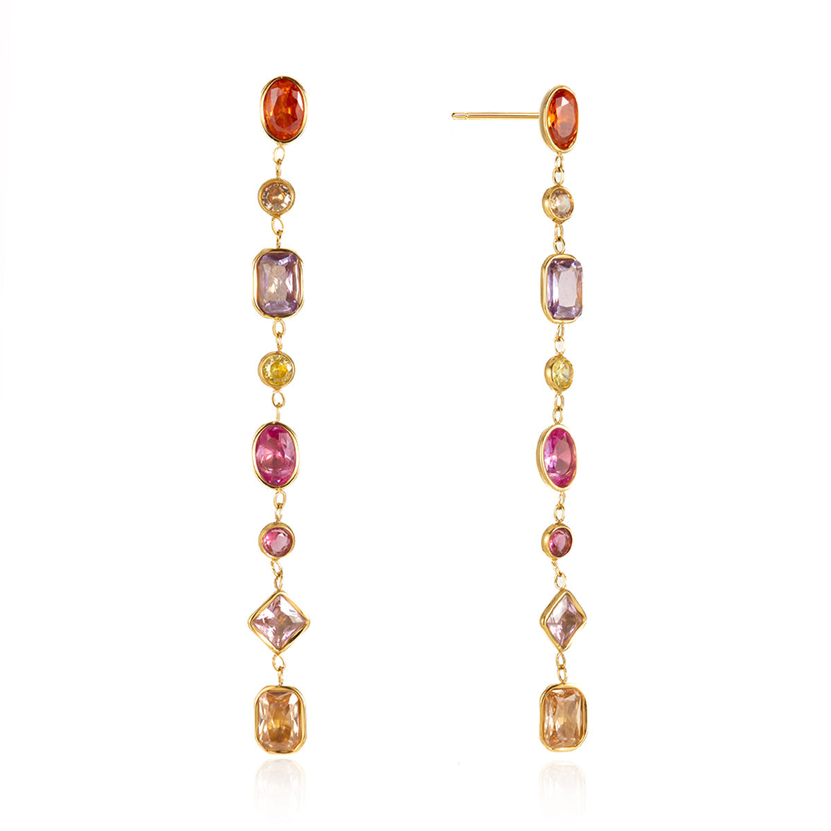 Marea Prismatic Cascade Earrings