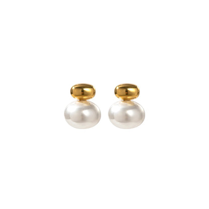 Halcyon Domed Pearl Earrings