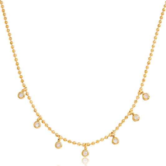 Marea Pebbled Stone Necklace
