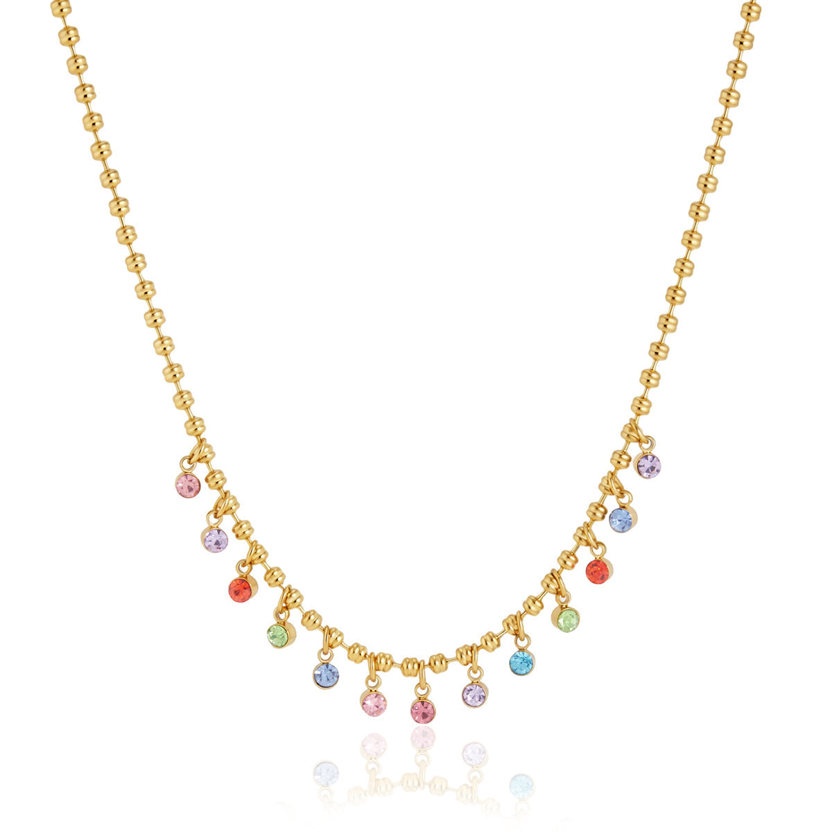 Marea Crystal Teardrop Chain Necklace