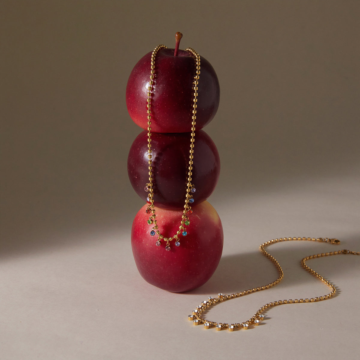 Marea Crystal Teardrop Chain Necklace