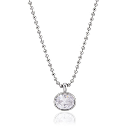 Cala Framed Oval Bead Necklace