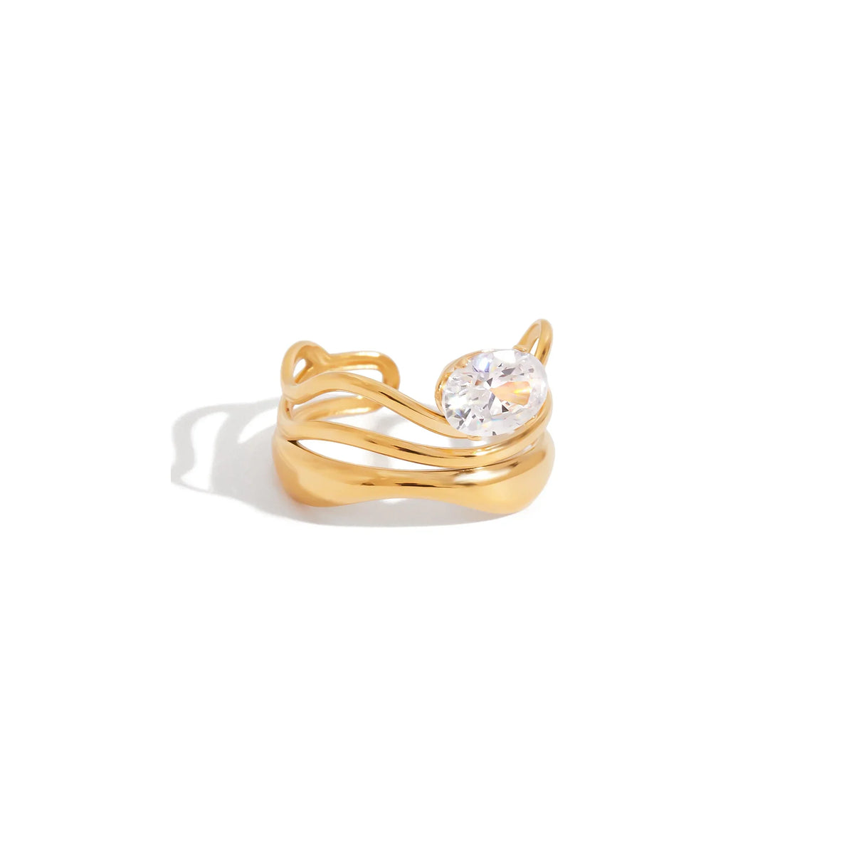Calanque Ribbon Oval Ring
