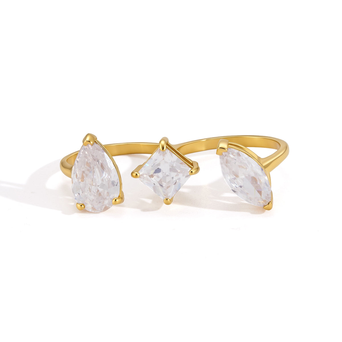 Marea Mixed-Cut Trio Ring