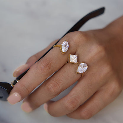 Marea Mixed-Cut Trio Ring