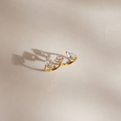Marea Mixed-Cut Trio Ring