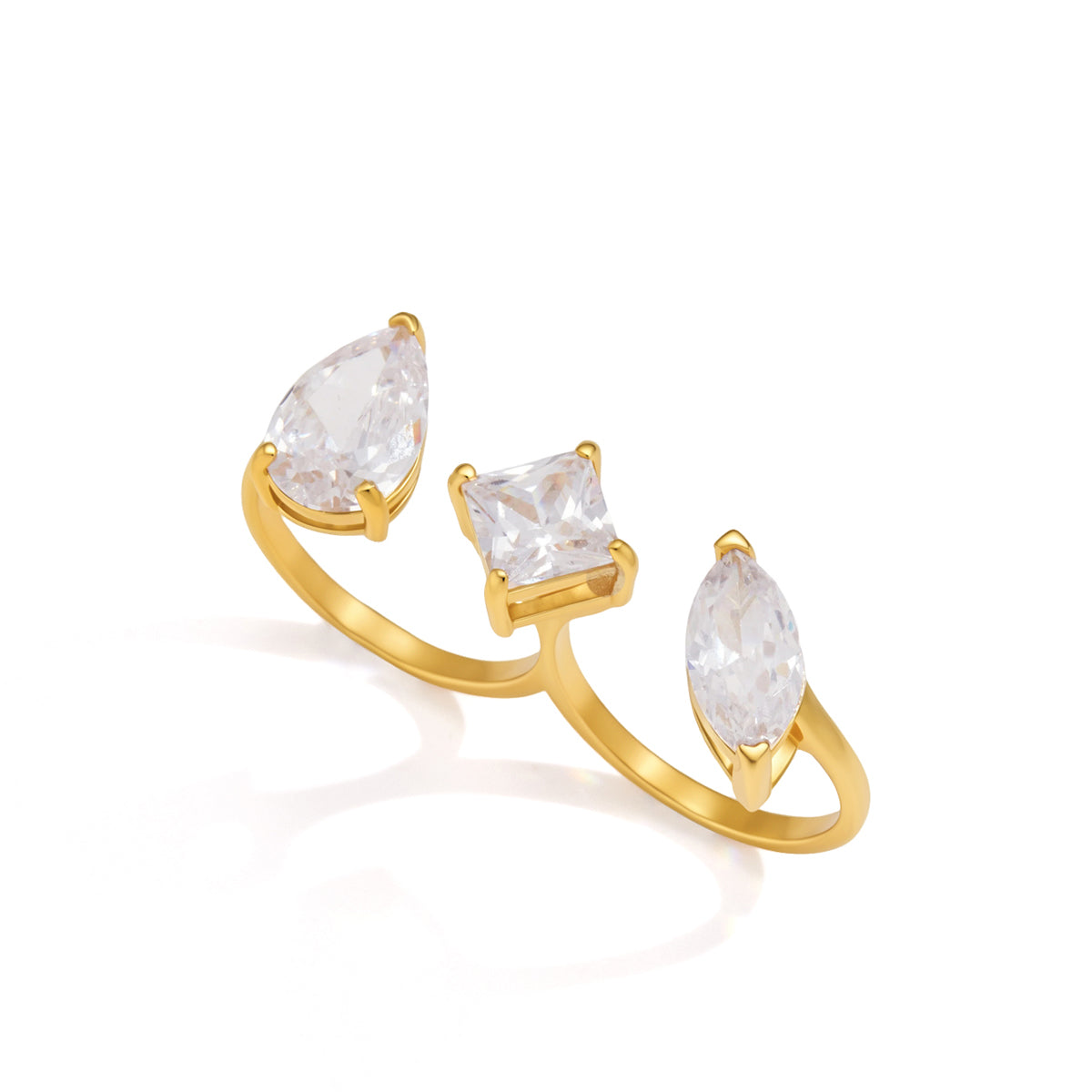 Marea Mixed-Cut Trio Ring