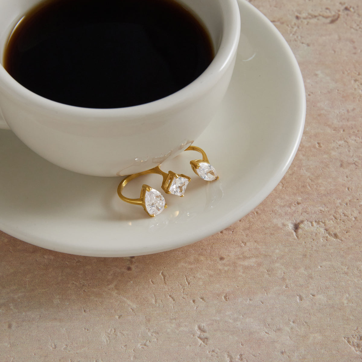 Marea Mixed-Cut Trio Ring