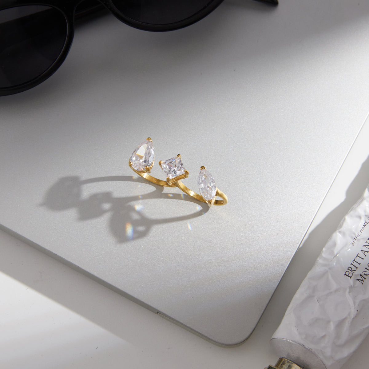 Marea Mixed-Cut Trio Ring