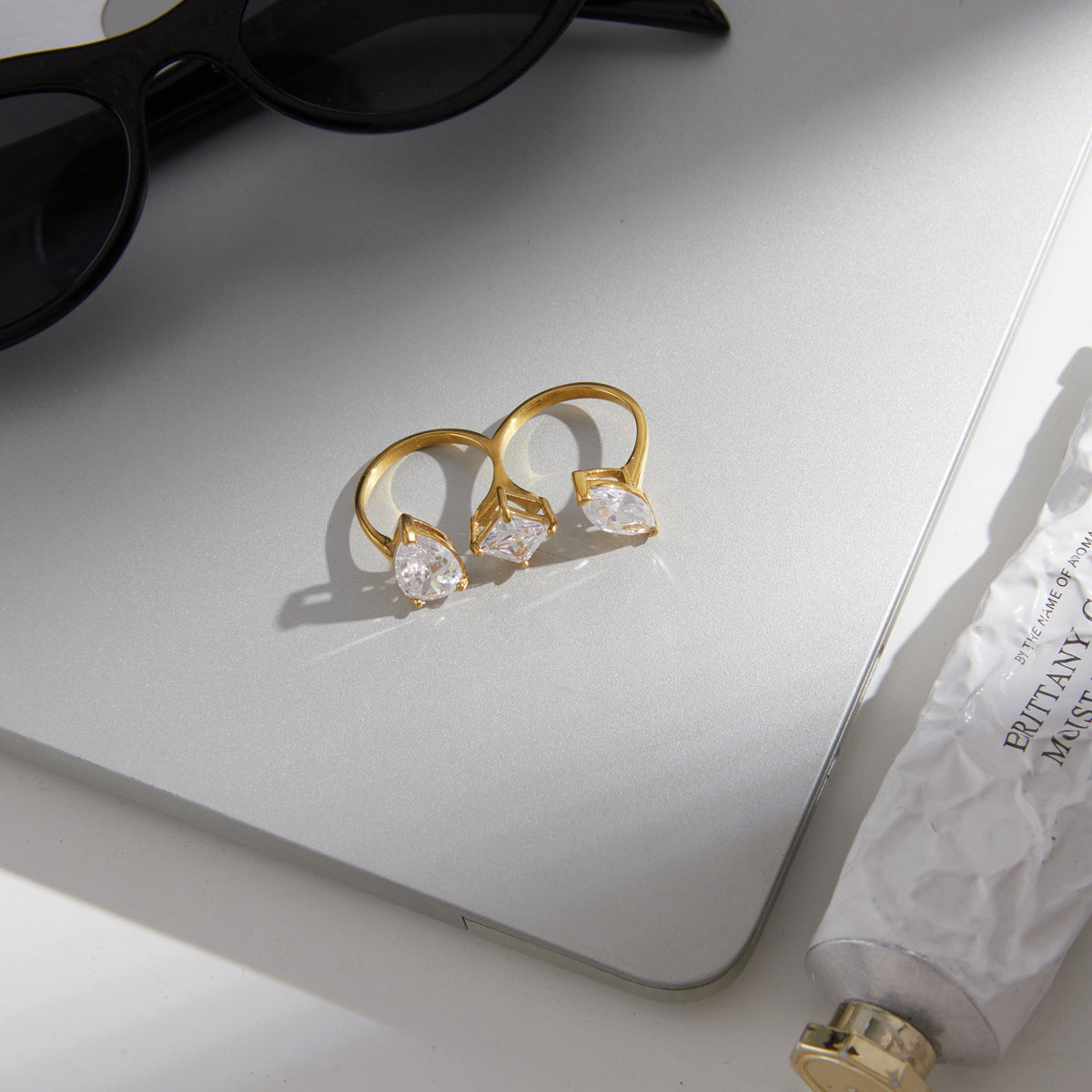 Marea Mixed-Cut Trio Ring
