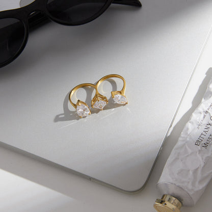 Marea Mixed-Cut Trio Ring