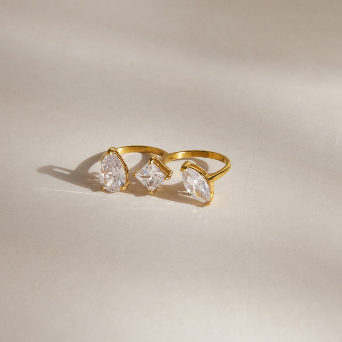 Marea Mixed-Cut Trio Ring