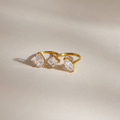 Marea Mixed-Cut Trio Ring