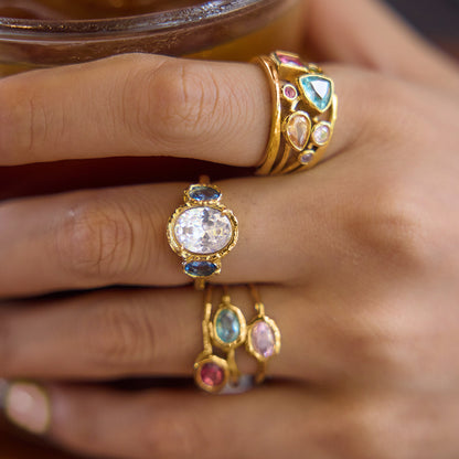 Salina Gem Mosaic Ring