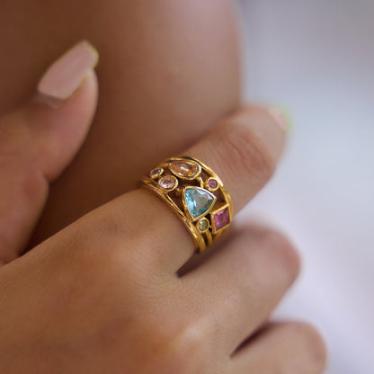 Salina Gem Mosaic Ring