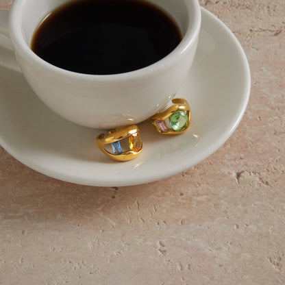 Salina Sculpted Gem Inlay Ring