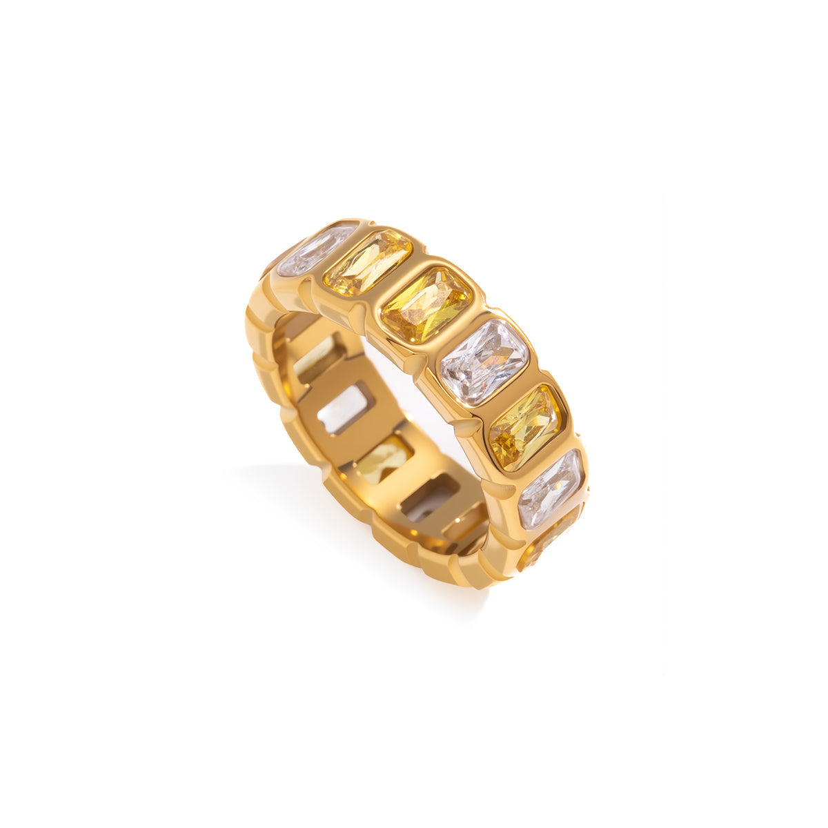 Ondine Framed Emerald-Cut Ring
