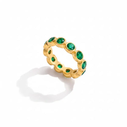 Marea Pebbled Crystal Ring
