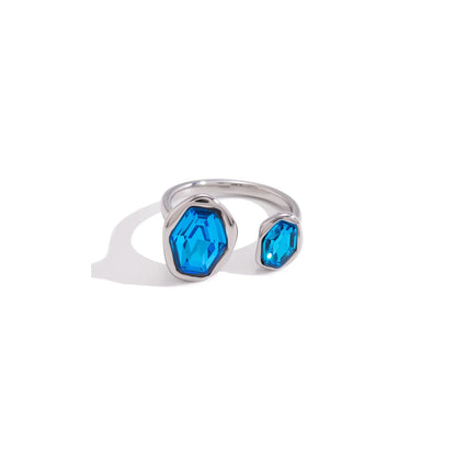 Marea Paired Bezel Cuff Ring