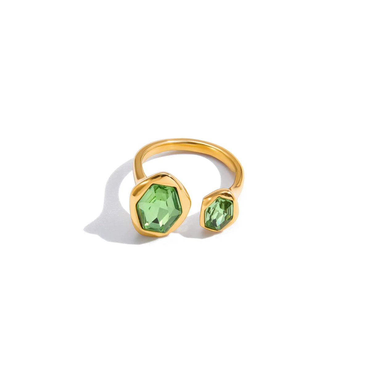 Marea Paired Bezel Cuff Ring